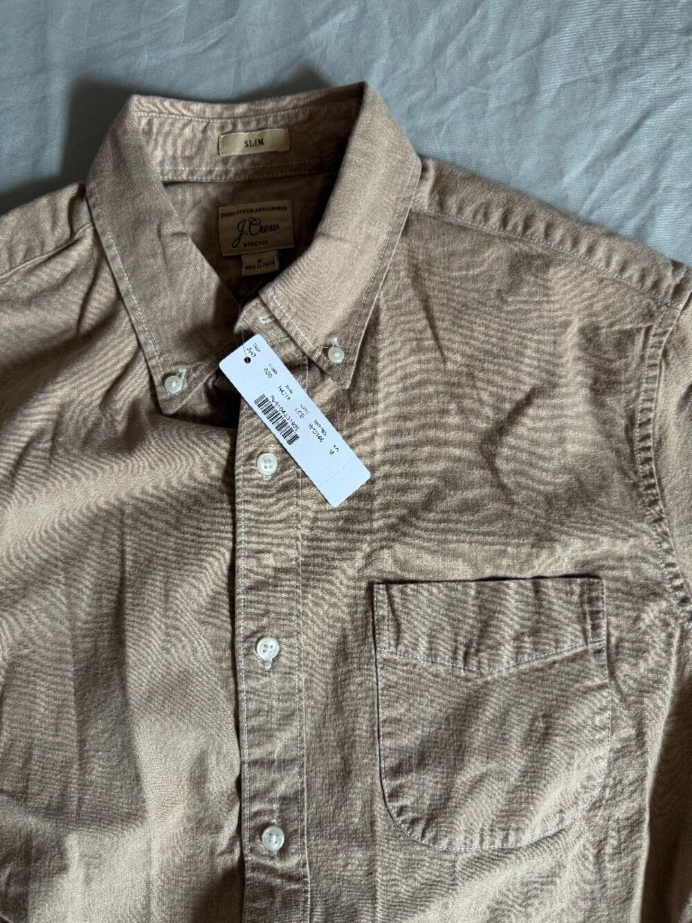 J. Crew chambray Button Up Shirt medium slim fit $89.50